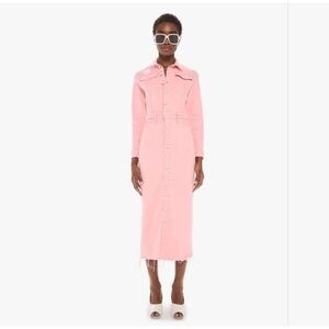 MOTHER Denim The Cover Up Not Guilty Dress size Large Pink